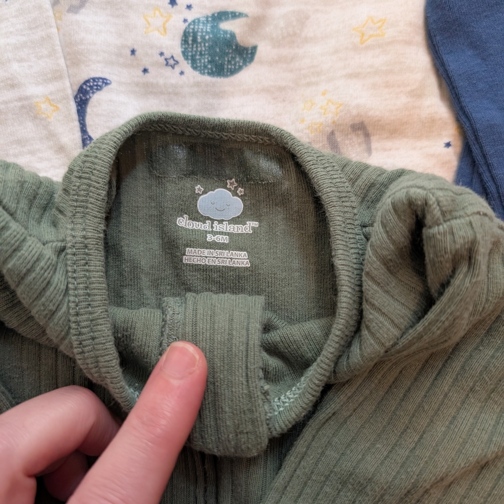 Cloud Island 3-6 Month Baby Bundle Blue Space Green - Picture 3 of 6